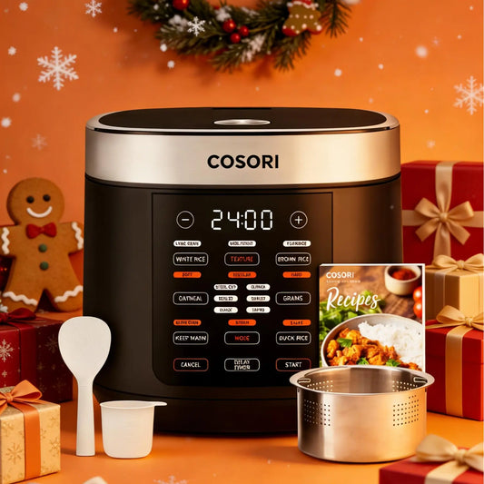 5QT Fuzzy Logic Multifunctional Rice Cooker With Steamer & Keep Warm Function